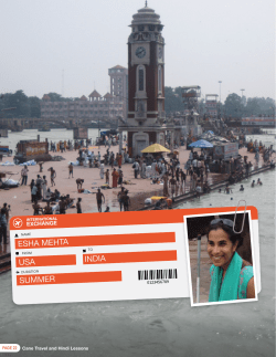 Cane Travel and Hindi Lessons PDF