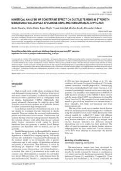 NUMERICAL ANALYSIS OF CONSTRAINT EFFECT ON DUCTILE