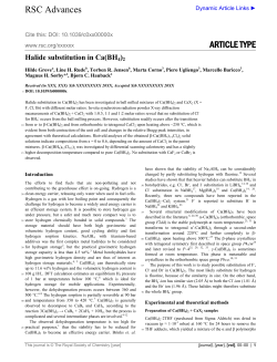 Halide substitution in Ca(BH4)2