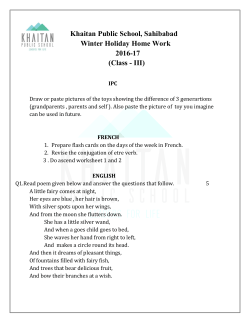 Class - III - Khaitan Public School