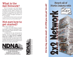 2x2 Network brochure - North Dakota Newspaper Association