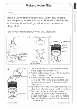 Make a water filter - E