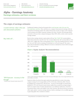 Alpha - Earnings Anatomy