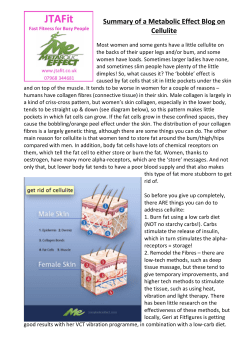 Cellulite Blog Summary