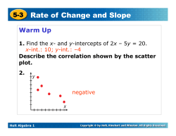 5-3 Rate of Change and Slope