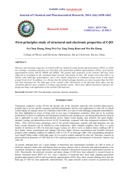 First-principles study of structural and electronic properties of CdO