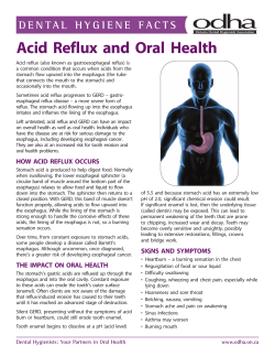 Acid Reflux and Oral Health