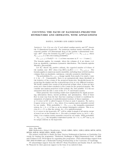 Counting the Faces of Randomly