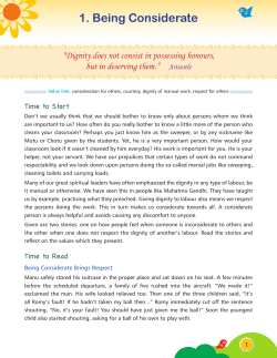 1. Being Considerate - Viva Online Learning