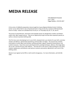 media release - Cuyuna Regional Medical Center