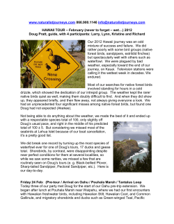 natruralist journeys hawaii tour 2012