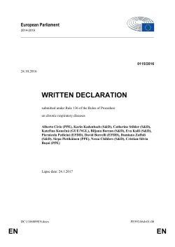 en en written declaration