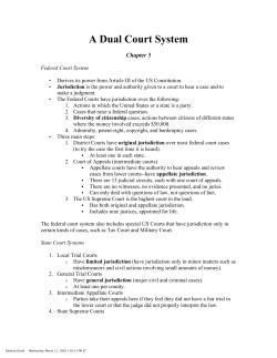 A Dual Court System