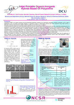 Inkjet Printable Organic-Inorganic Hybrids Based - DORAS