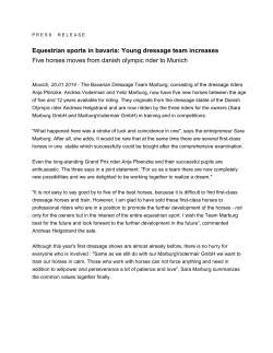 Equestrian sports in bavaria: Young dressage team increases Five