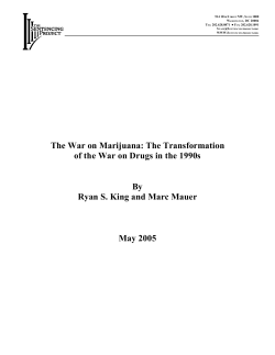 The War on Marijuana - The Sentencing Project