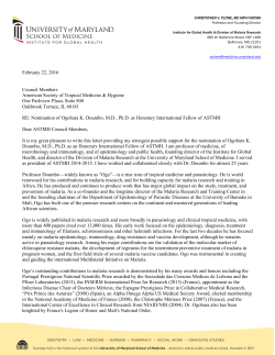 February 22, 2016 Council Members American Society of