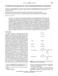 A Peptide Prodrug Approach for Improving Bisphosphonate Oral