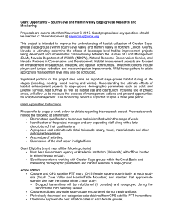 Grant Opportunity &ndash; South Cave and Hamlin Valley Sage