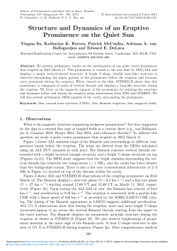 Structure and Dynamics of an Eruptive Prominence on the Quiet Sun