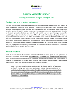 Formic Acid Reformer