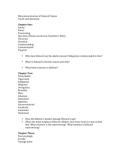 Miraculous Journey of Edward Tulane Vocab and Questions