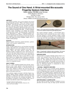 The Sound of One Hand: A Wrist-mounted Bio-acoustic