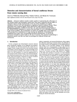 Detection and characterization of boreal coniferous forests from