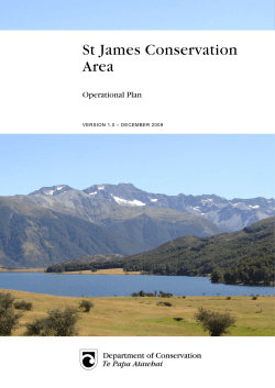 St James Conservation Area operational plan