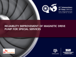 Case Study P1: Reliability Improvement of Magnetic Drive Pump for