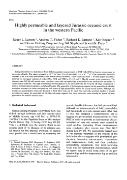 Highly permeable and layered Jurassic oceanic crust in the western