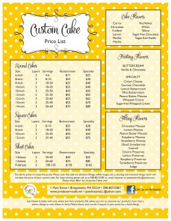 Custom Cake - Just Desserts