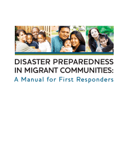 Disaster Preparedness in Migrant Communities