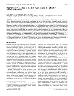 Mechanical Properties of the Cell Nucleus and the Effect of Emerin