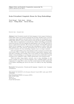 Scala-Virtualized: Linguistic Reuse for Deep