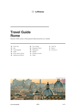 Rome | Lufthansa ® Travel Guide