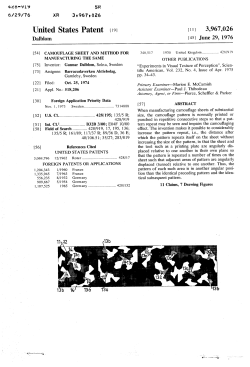 Camouflage sheet and method for manufacturing the same
