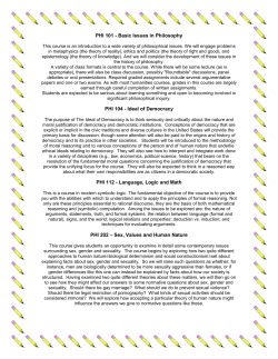 #101 Basic Issues in Philosophy [OC