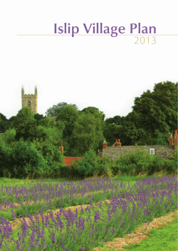 Islip Village Plan - Community First Oxfordshire