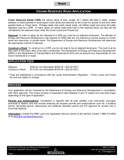 New Brunswick Crown Lands - Service Nouveau