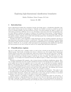 Exploring high-dimensional classification