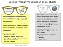 Looking Through The Lenses Of Social Studies