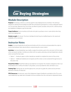 Car Buying Strategies