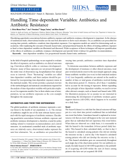 Handling Time-dependent Variables: Antibiotics
