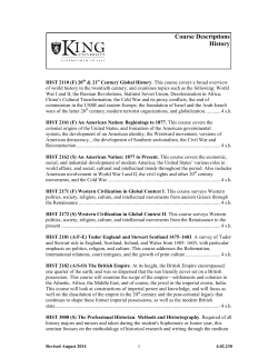 History - King University