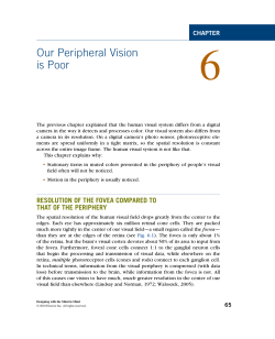 Our Peripheral Vision is Poor - UM Personal World Wide Web Server