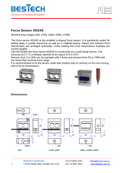 S Type and Center Hole Force Sensors