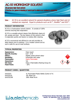 AC-55 WORKSHOP SOLVENT