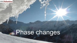 Phase changes - Didattica Orizzonte Scuola