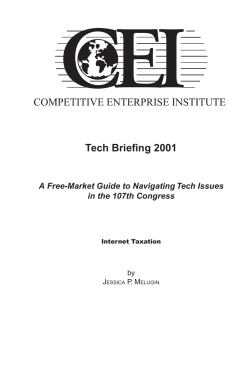 Internet Taxation - Competitive Enterprise Institute